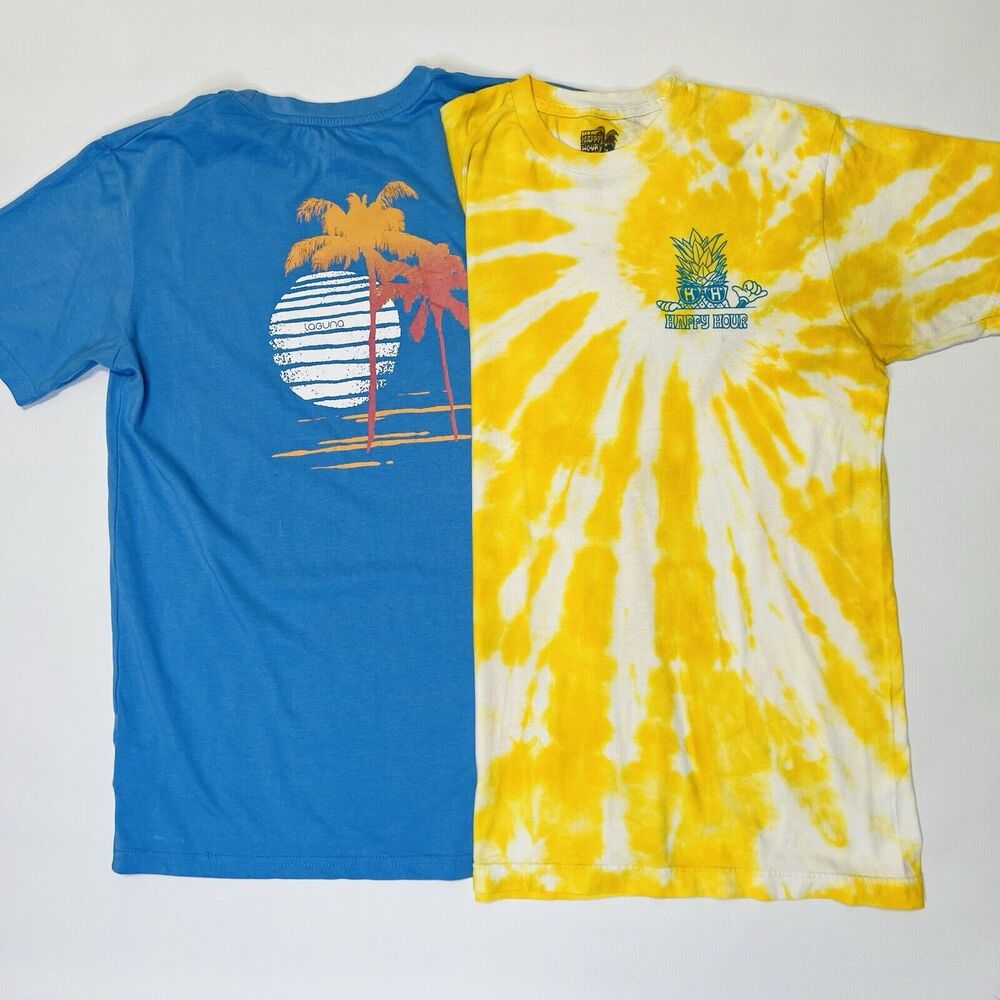 Happy Hour Hand Dyed In Long Beach Laguna Gotta Have Tee Shirt Lot Mens Medium